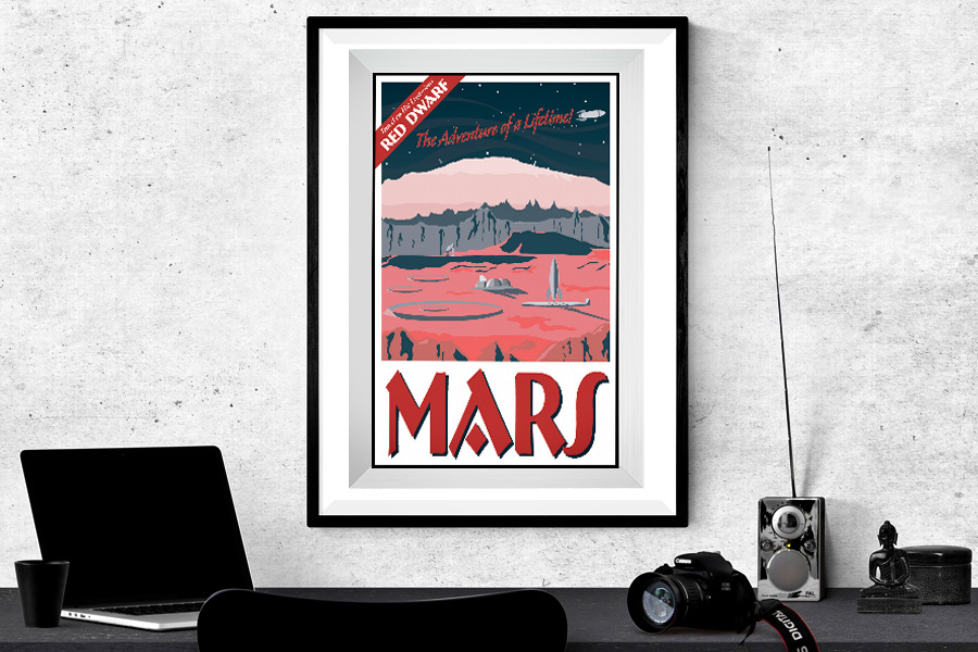Philip Gordon design for fantasy travel poster