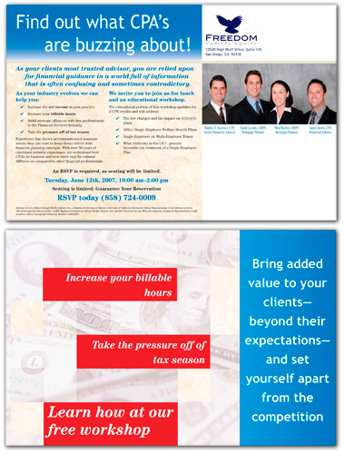 Philip Gordon direct mail postcard.