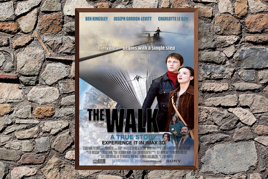 Philip Gordon print design for movie poster for The Walk